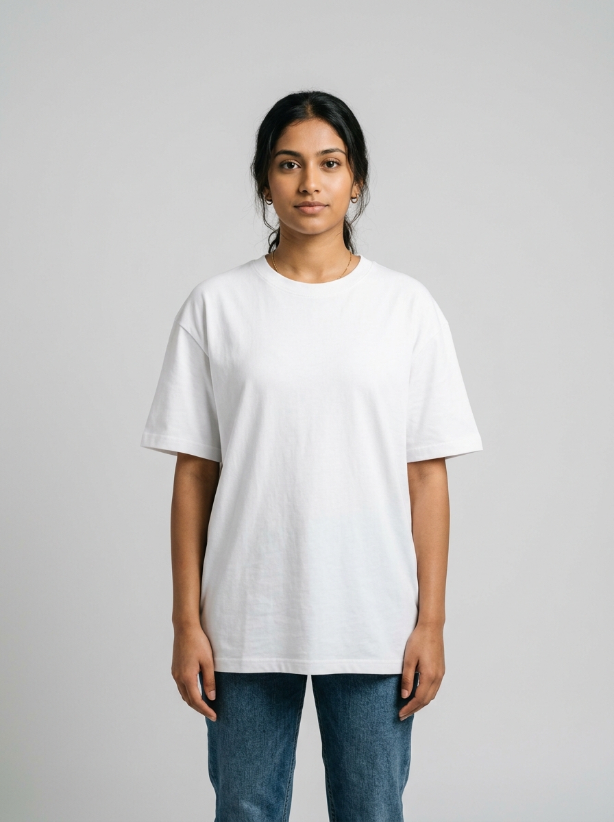 Oversized Essential Tee in White
